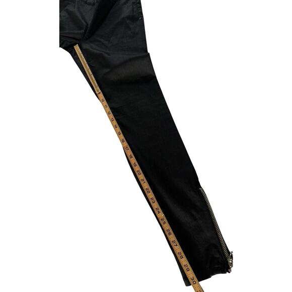 Joes Jeans “The Legging” Large Pull On Ankle Zip Skinny Black #3795 - Picture 12 of 13